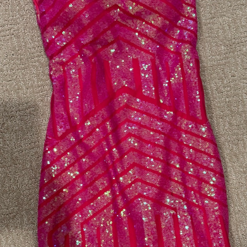 Pink Sequin Dress